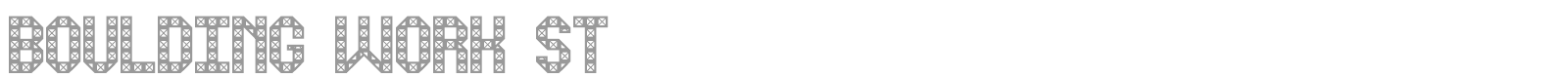 Boulding Work St font preview